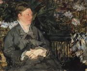 Mme edouard Manet dans la Serre